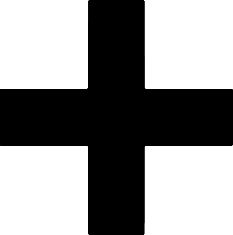 Plus Sign SVG Bold Symbol Vector