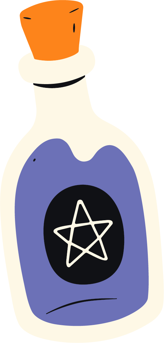 Potion Bottle SVG Mystic Cartoon Vector - Image 1