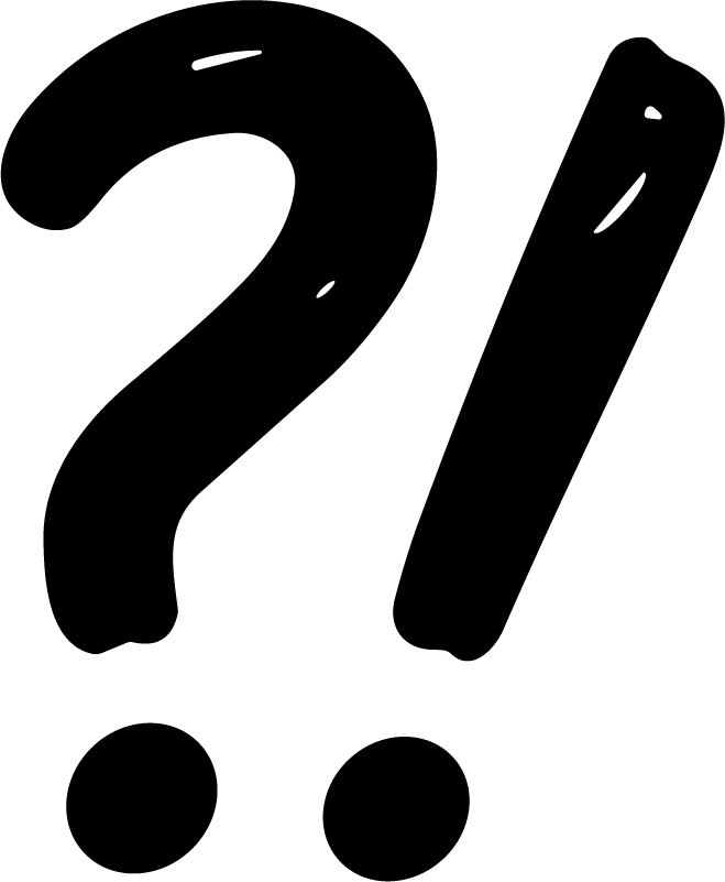 Question Exclamation Marks SVG Bold Punctuation Vector