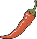 Red Chili Pepper SVG Spicy Cartoon Vector