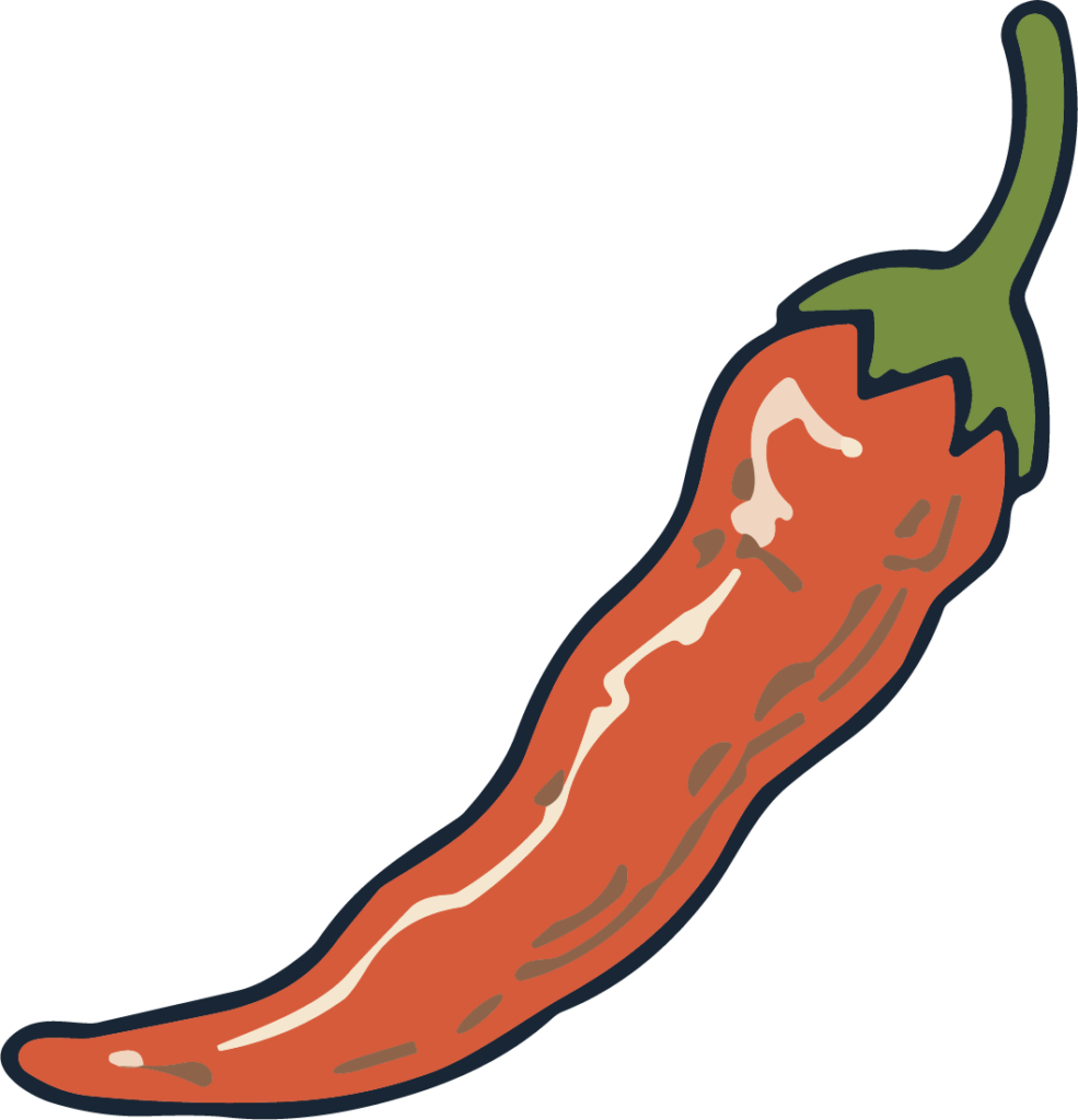 Red Chili Pepper SVG Spicy Cartoon Vector