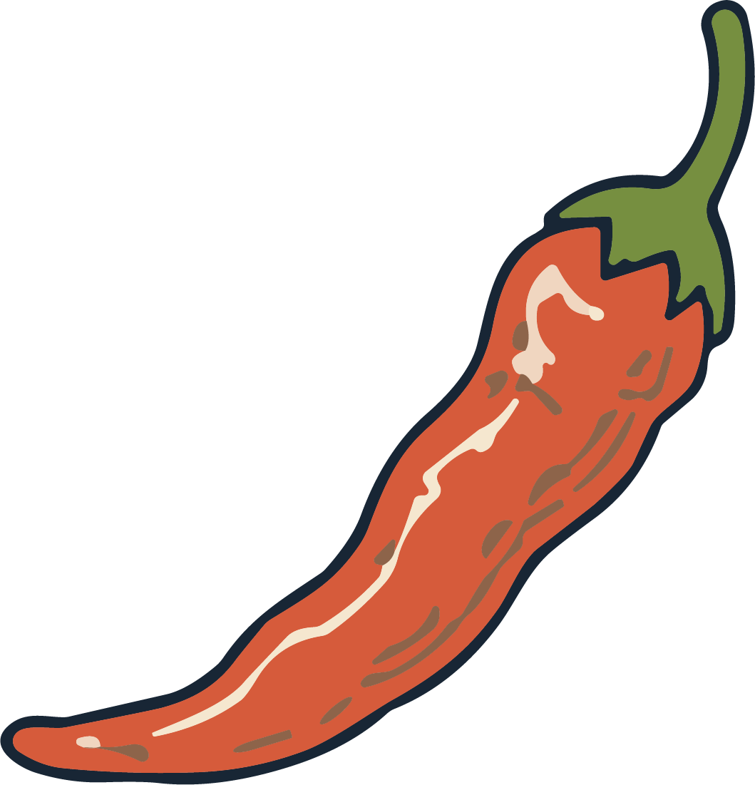 Red Chili Pepper SVG Spicy Cartoon Vector - Image 1