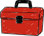 Red Toolbox SVG Rustic Sketch Vector