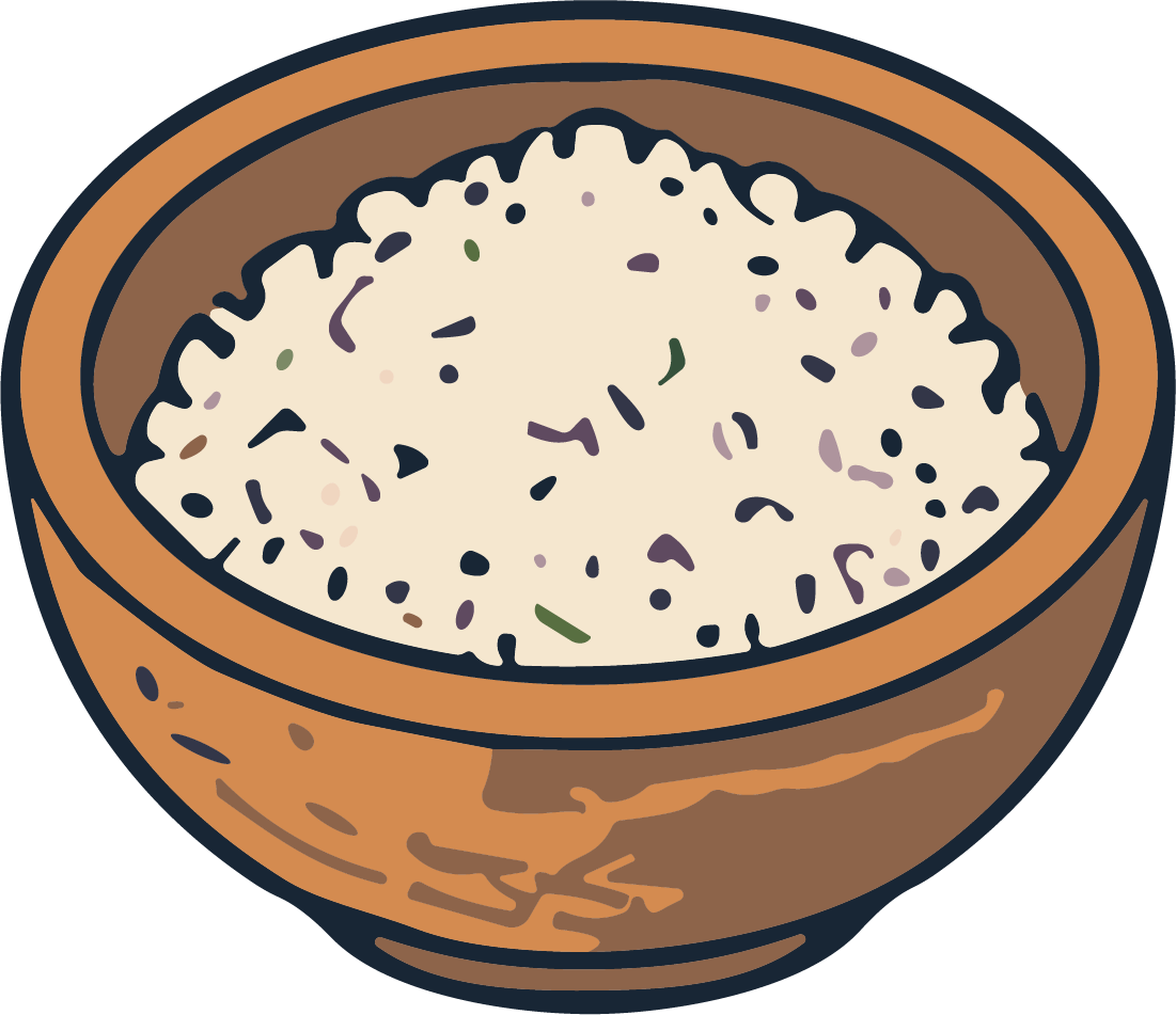 Rice Bowl SVG Cozy Cartoon Vector - Image 1
