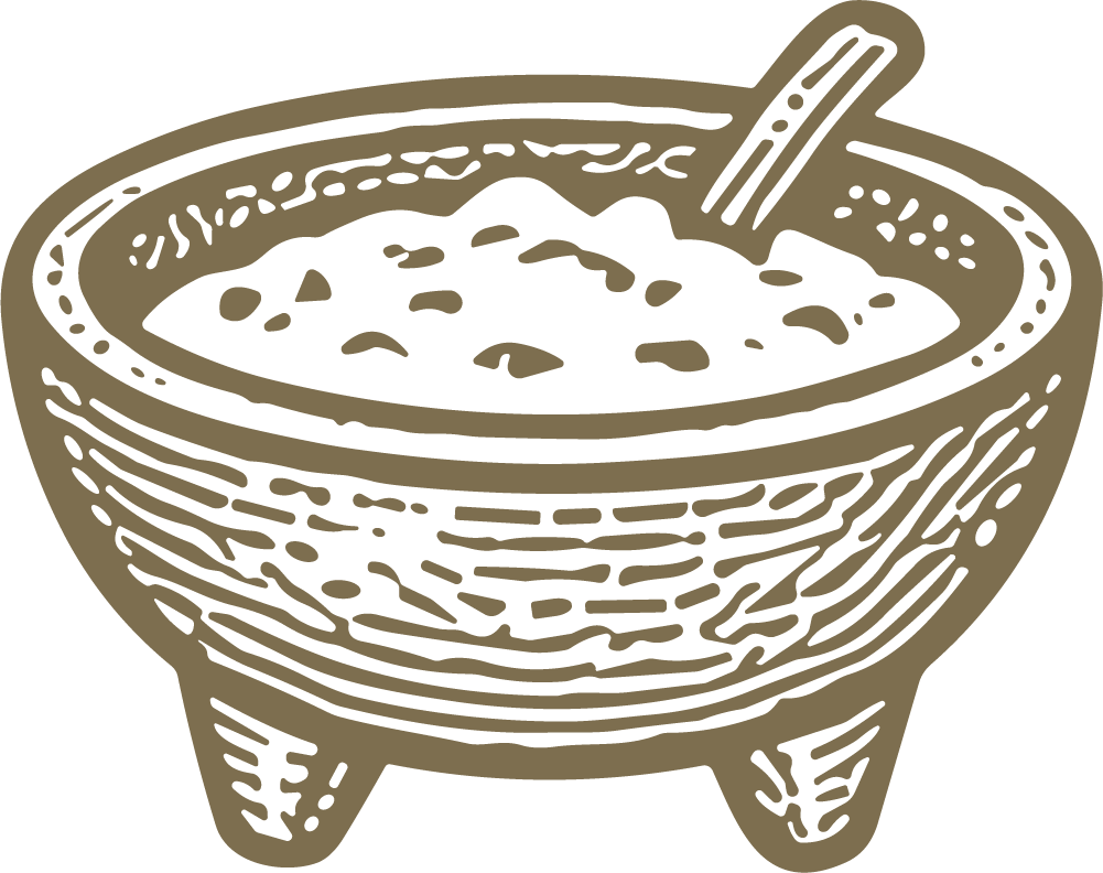 Rice Bowl SVG Rustic Sketch Vector