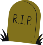 RIP Tombstone SVG Spooky Cemetery Vector