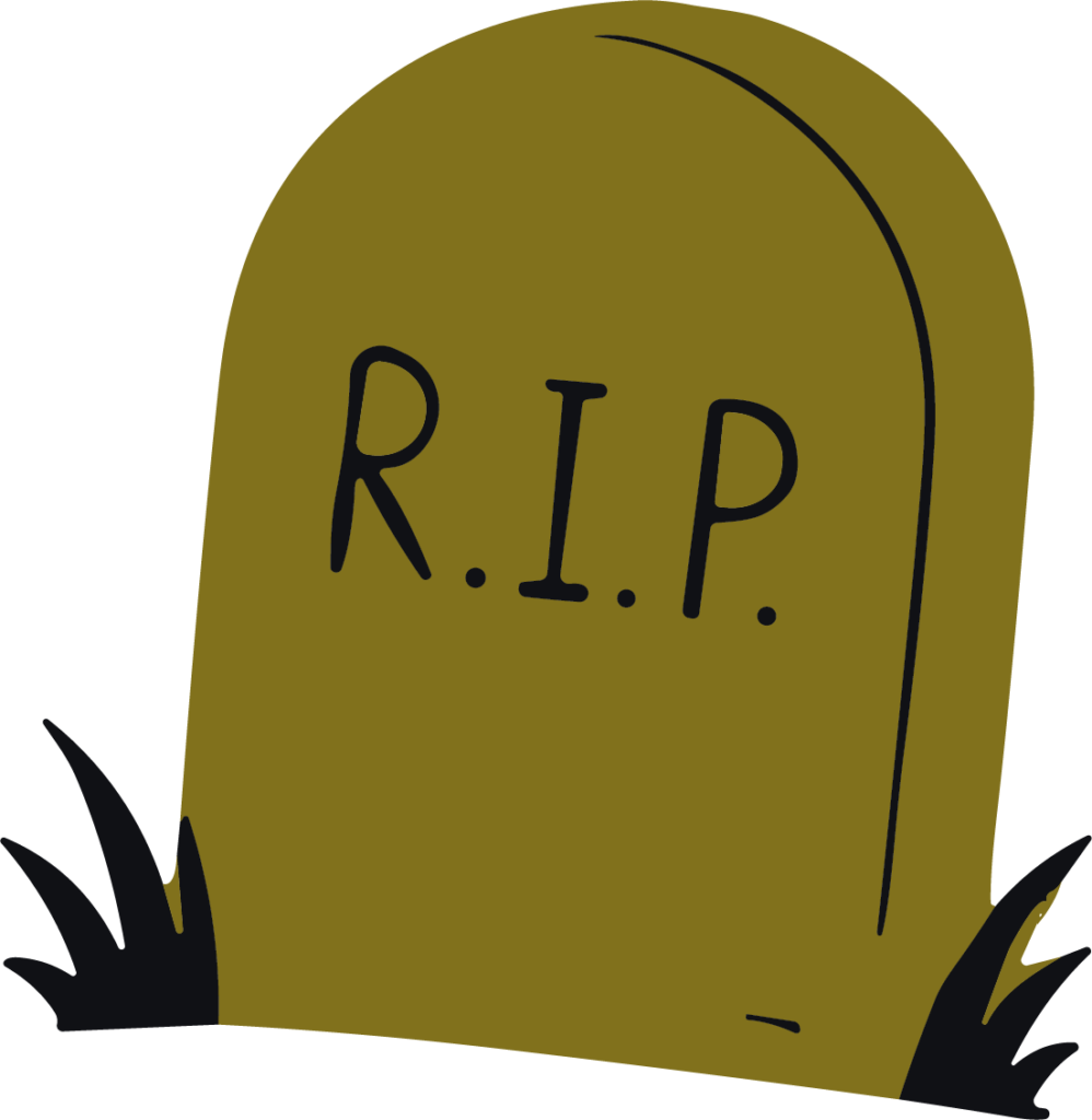 RIP Tombstone SVG Spooky Cemetery Vector