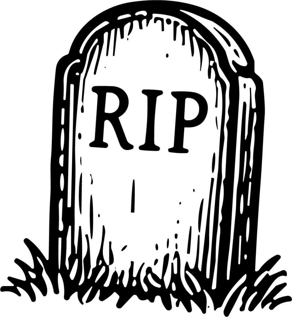 RIP Tombstone SVG Sketchy Graveyard Vector