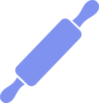 Rolling Pin SVG Simple Baking Icon Vector