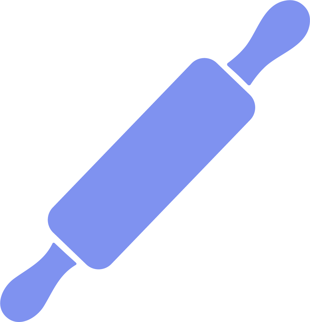 Rolling Pin SVG Simple Baking Icon Vector - Image 1
