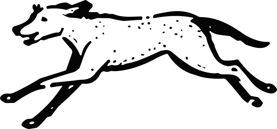 Running Wolf SVG Bold Ink Sketch Vector - Image 1