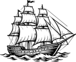 Sailing Ship SVG Detailed Voyage Vector
