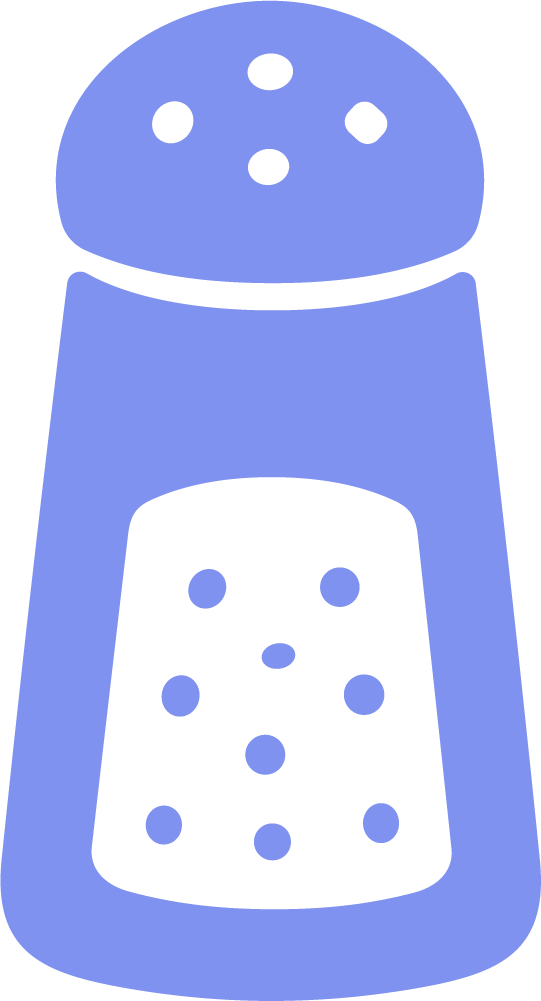 Salt Shaker SVG Simple Kitchen Icon Vector