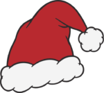 Santa Hat SVG Cheerful Holiday Vector