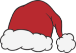 Santa Hat SVG Festive Fluffy Vector