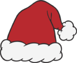 Santa Hat SVG Festive Fur Trim Vector