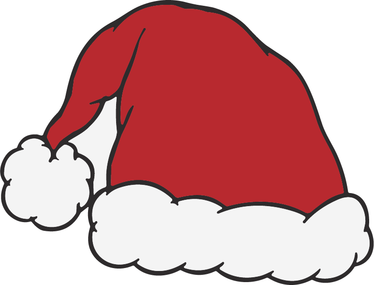 Santa Hat SVG Festive Cheer Vector