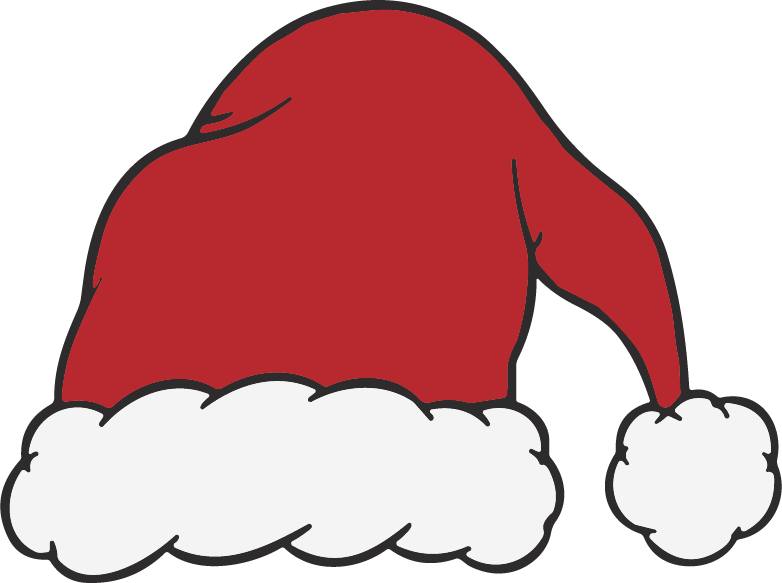 Santa Hat SVG Cheerful Holiday Vector
