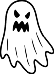 Scary Ghost SVG Spooky Grin Vector