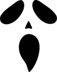 Scream Ghost Face SVG Eerie Silhouette Vector
