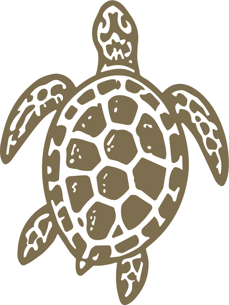 Sea Turtle SVG Mosaic Shell Vector