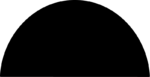Semicircle Shape SVG Bold Silhouette Vector