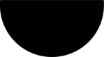 Semicircle Shape SVG Bold Silhouette Vector