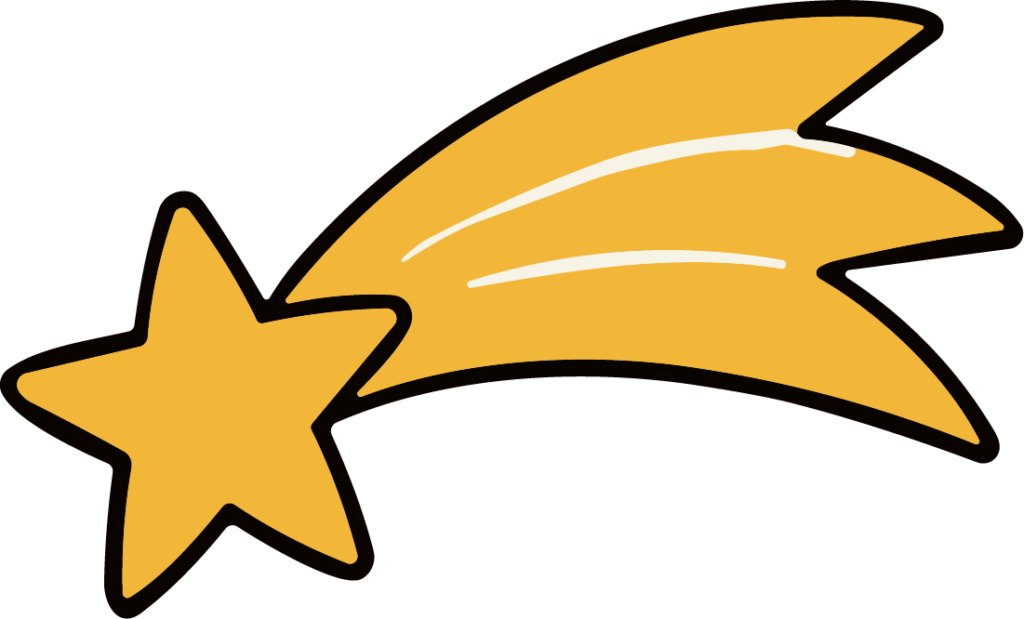 Shooting Star SVG Whimsical Streak Vector
