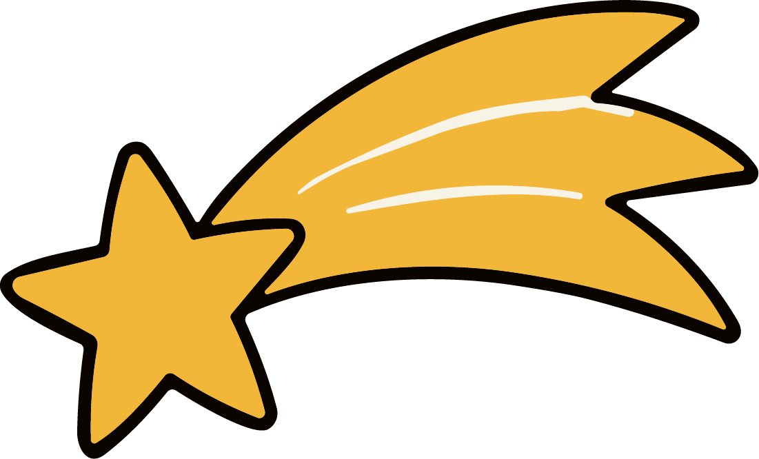 Shooting Star SVG Whimsical Streak Vector - Image 1