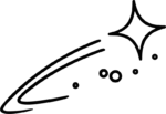 Shooting Star Sparkle SVG Whimsical Streak Vector