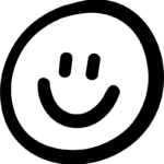 Smiley Face SVG Bold Outline Vector