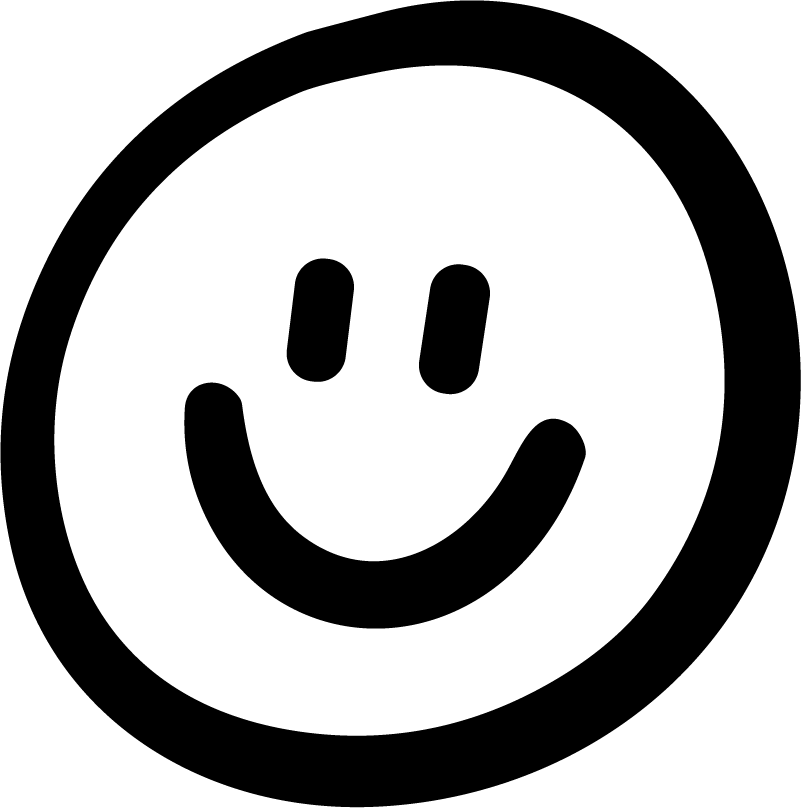 Smiley Face SVG Bold Outline Vector