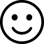 Smiley Face SVG Simple Outline Vector