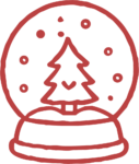 Snow Globe SVG Festive Line Art Vector