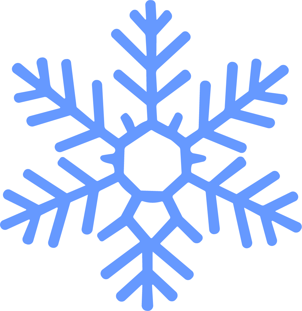 Snowflake SVG Crisp Winter Vector - Image 1