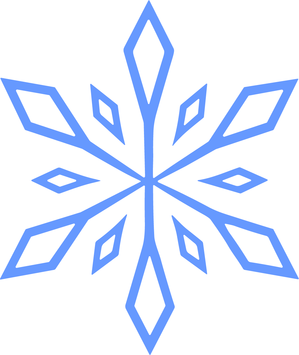 Snowflake SVG Delicate Frost Vector - Image 1
