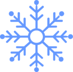 Snowflake SVG Frosty Blue Vector