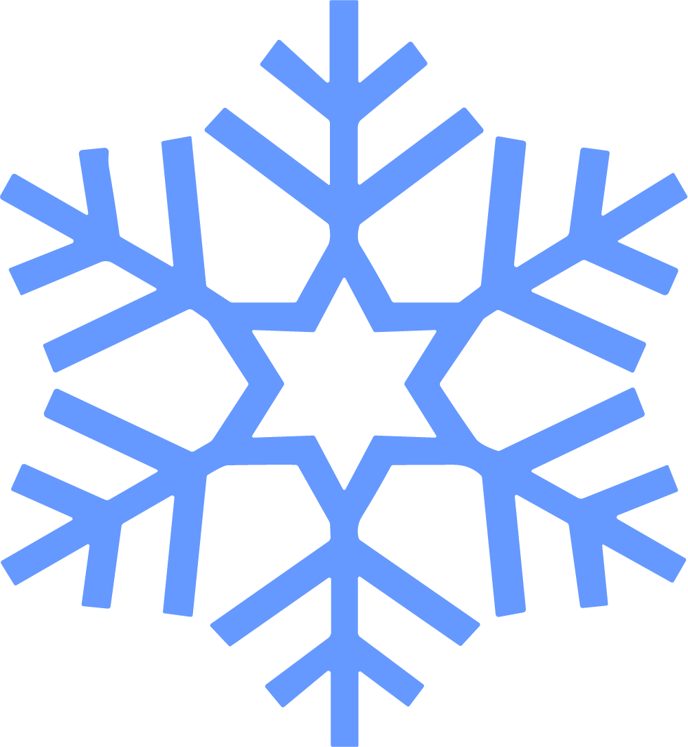 Snowflake SVG Frosty Winter Vector - Image 1