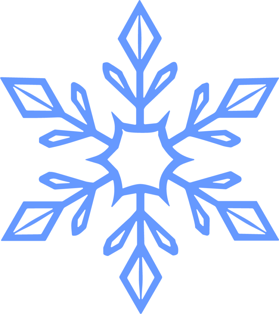 Snowflake SVG Delicate Frost Vector