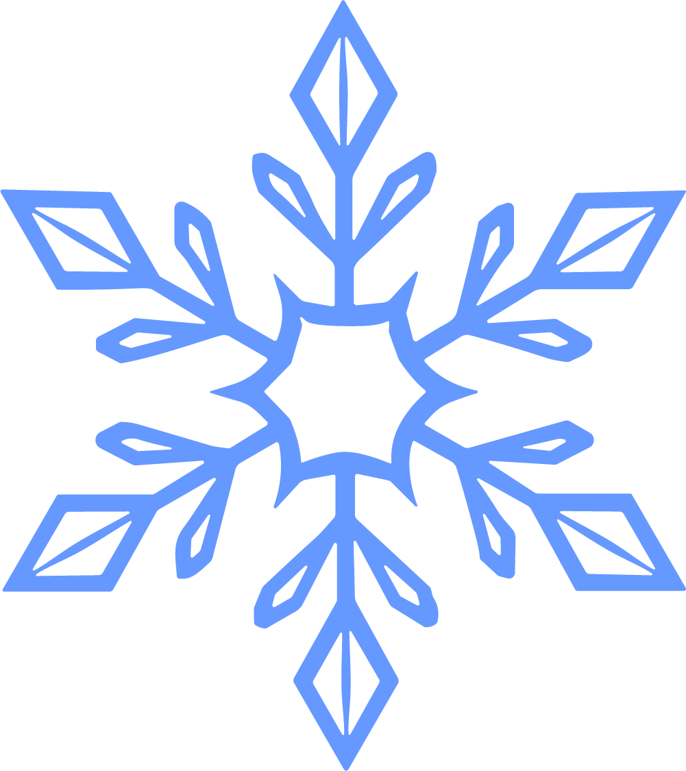 Snowflake SVG Delicate Frost Vector - Image 1