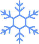 Snowflake SVG Frosty Blue Vector