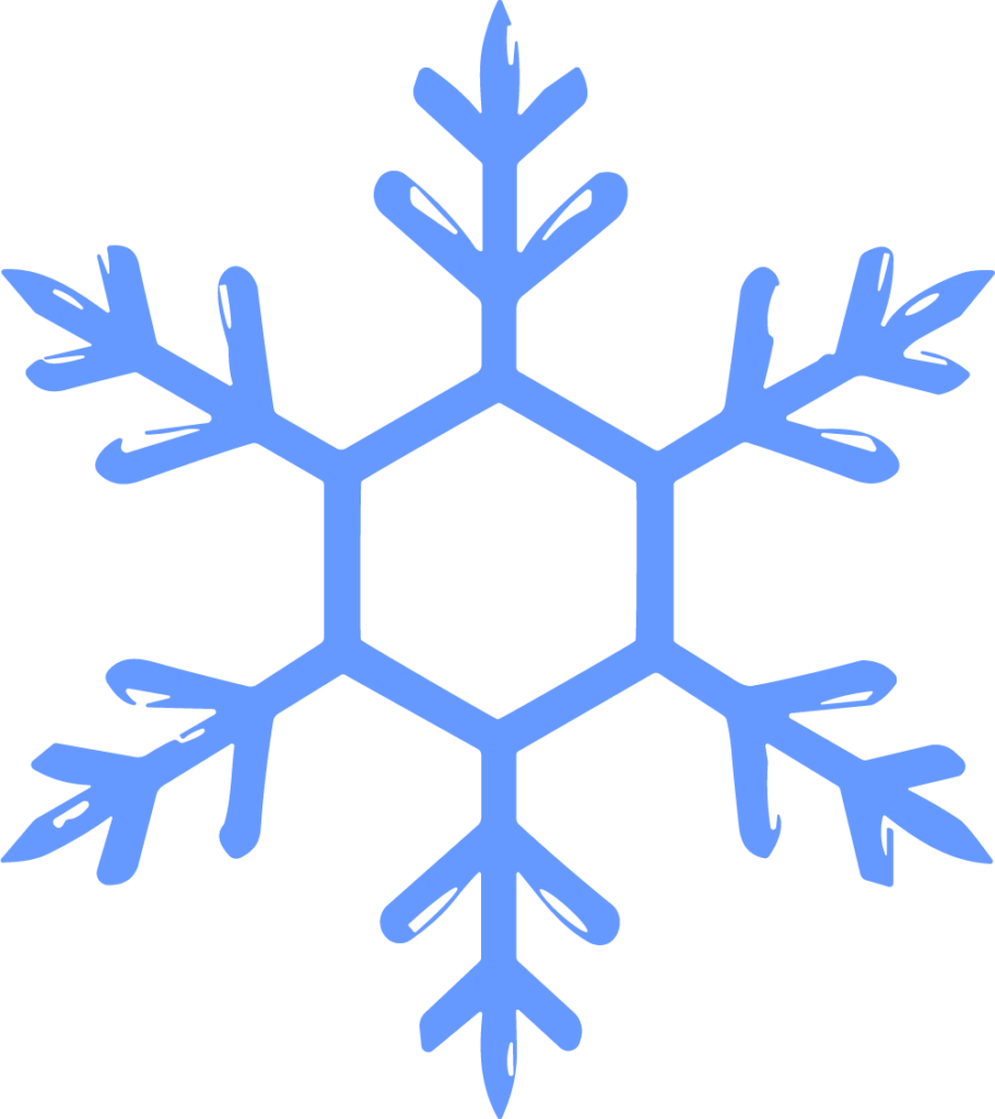 Snowflake SVG Frosty Blue Vector