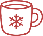 Snowflake Mug SVG Cozy Winter Vector