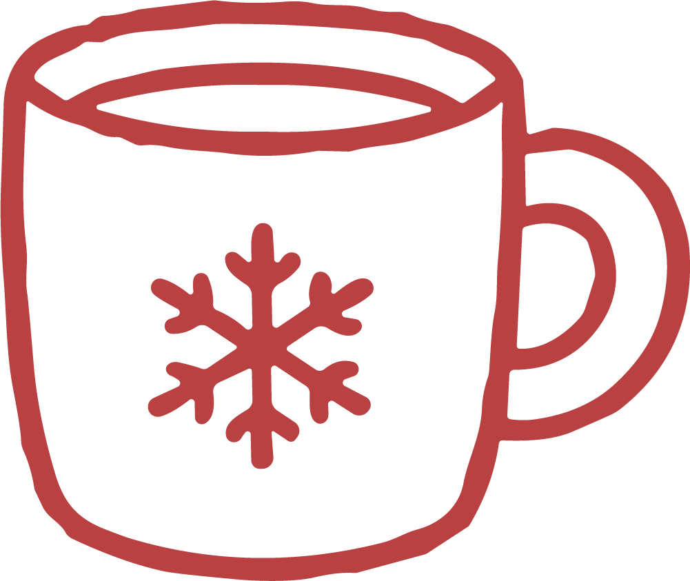 Snowflake Mug SVG Cozy Winter Vector