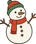 Snowman SVG Cozy Winter Vector