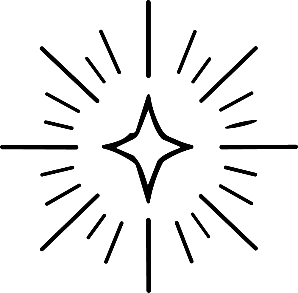 Sparkle Burst SVG Radiant Line Art Vector