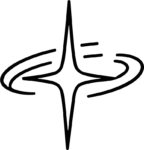 Sparkle Star SVG Swirling Motion Vector