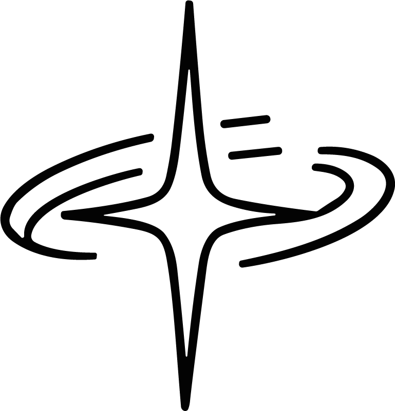 Sparkle Star SVG Swirling Motion Vector