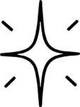 Sparkle Star SVG Bold Outline Vector