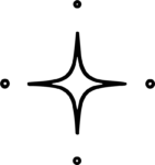 Sparkle Star SVG Twinkling Outline Vector